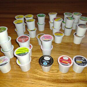 40 Keurig Coffee and Tea Pods, Various Flavors